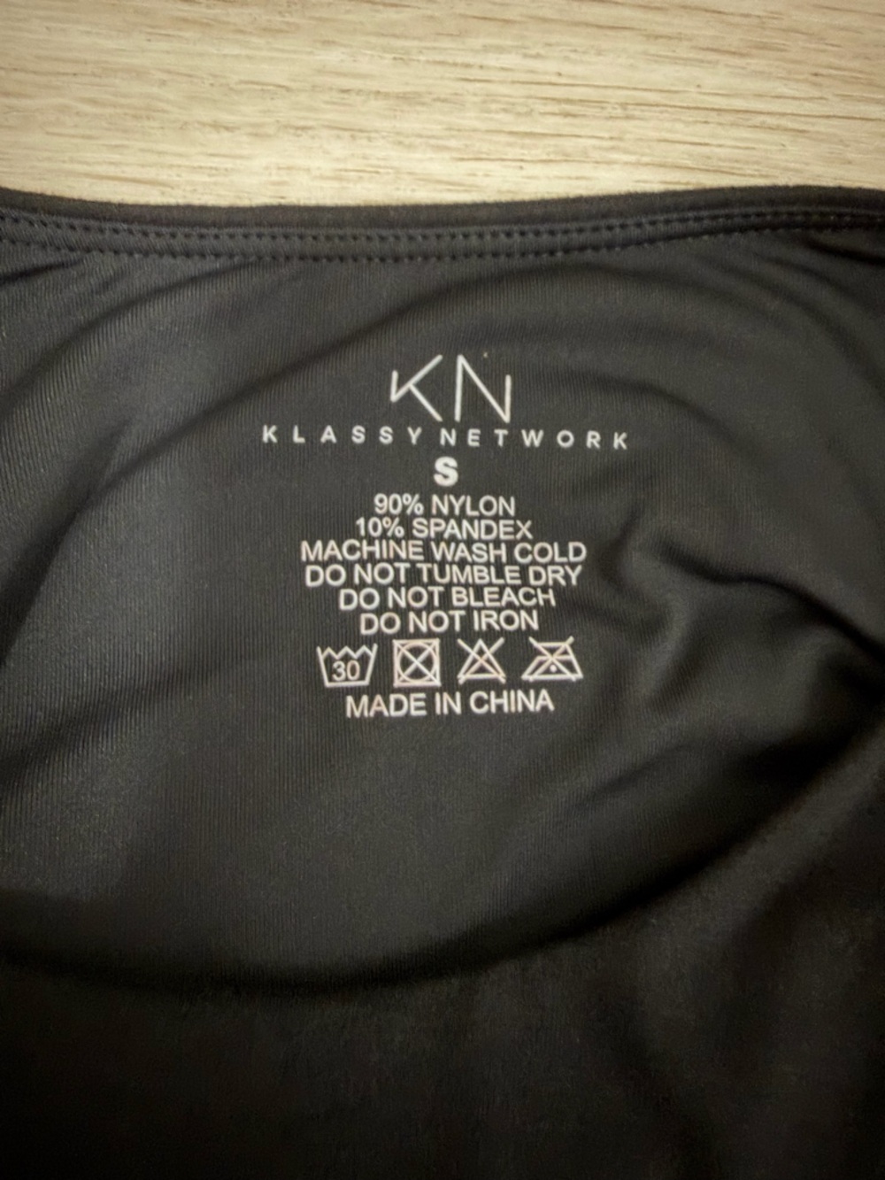 NWT Klassy Network Black Cropped Tee - Picture 3 of 3
